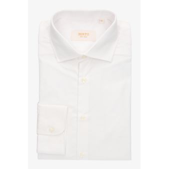 Camisa vestil fil a fil blanco