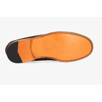 Mocasin hebilla ante marrón