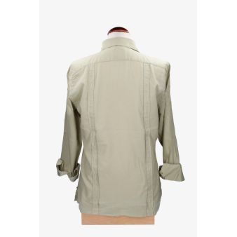 Camisa cubana lino kaki