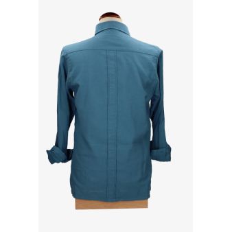Camisa cubana indigo