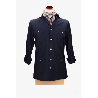 Camisa guayabera marino