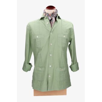 Camisa guayabera verde
