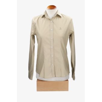 Camisa mujer popelín camel...