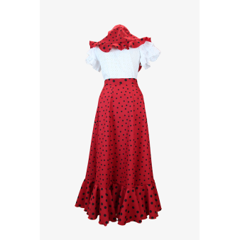Conjunto Jara en rojo con lunares