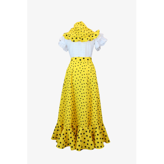 Conjunto Jara en amarillo con lunares