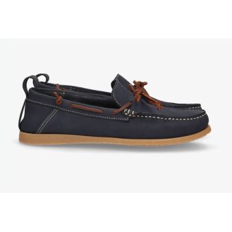 Zapato nautico nobuck marino