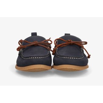 Zapato nautico nobuck marino