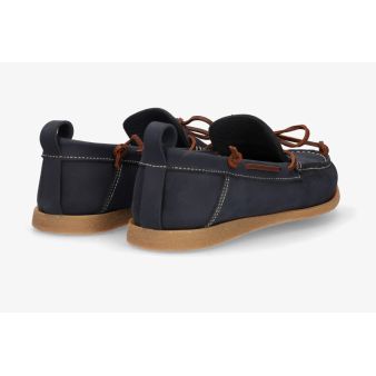 Zapato nautico nobuck marino