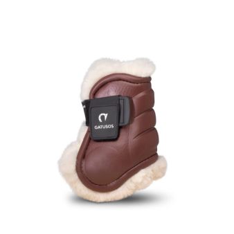 Protecteur de paturon avec doublure en mouton deluxe Gatusos brun