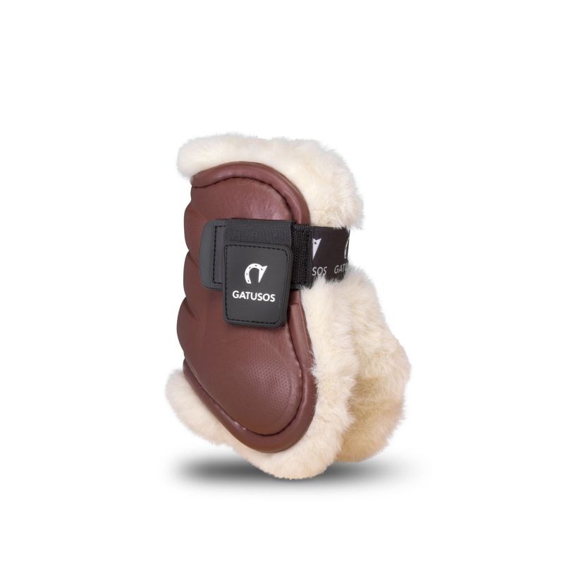 Protecteur de paturon avec doublure en mouton deluxe Gatusos brun