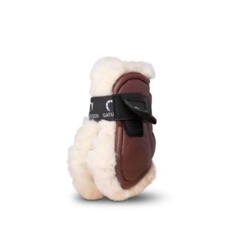 Protector menudillo borreguillo deluxe Gatusos marrón