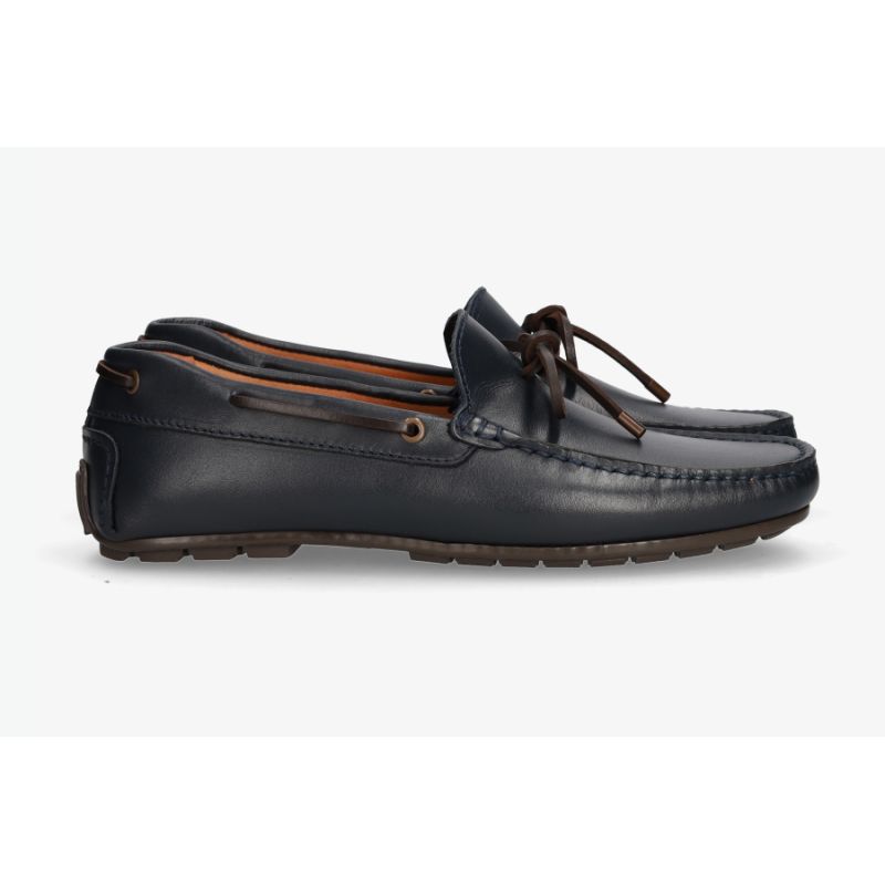 Mocasín lazo piel marino