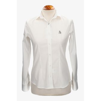 Camisa mujer popelín beige...
