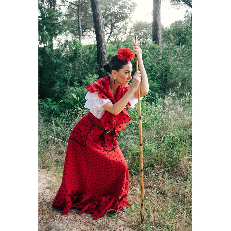 Conjunto Jara en rojo con lunares