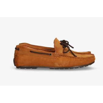 Mocasín lazo nobuck cuero
