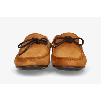 Mocasín lazo nobuck cuero