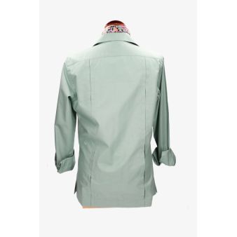 Camisa guayabera algodón verde