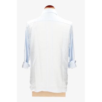 Camisa guayabera lino celeste