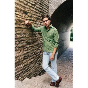 Camisa guayabera kaki