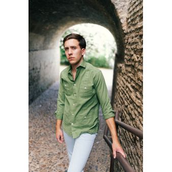 Camisa guayabera kaki