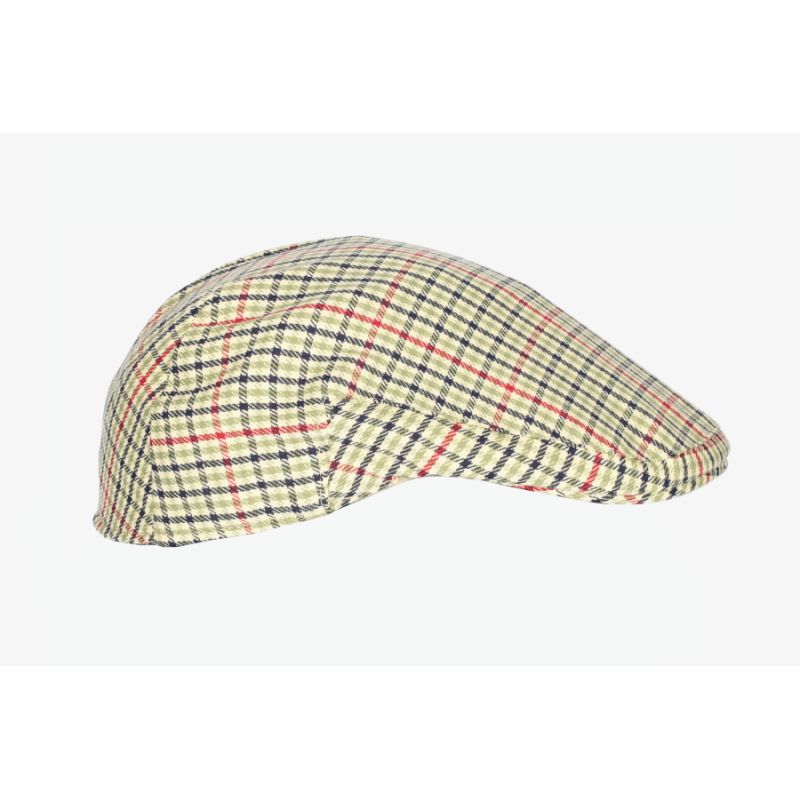 Gorra jorda cuadros verde y amarillo