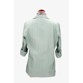 Camisa guayabera algodón verde