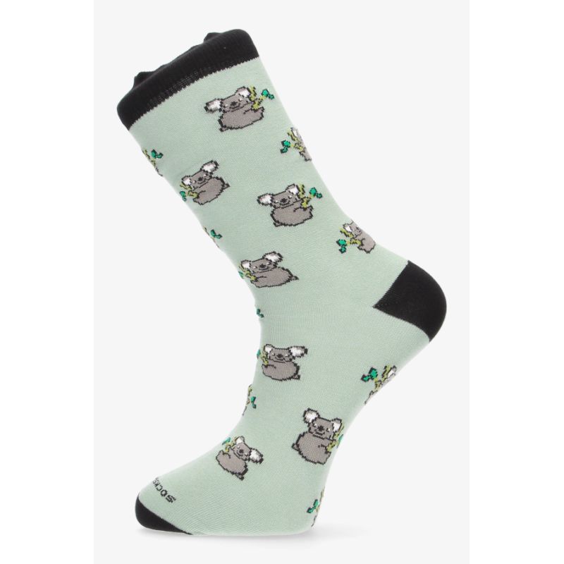 Calcetín koala verde