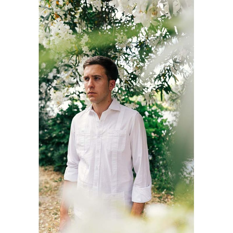 Camisa cubana blanco