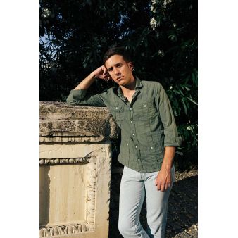 Camisa cubana kaki