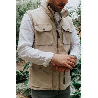 Chaleco Kenia beige