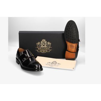 Monkstrap antik negro