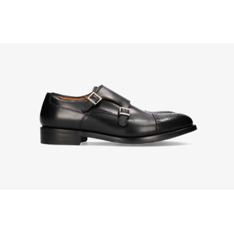 Monkstrap boxcalf negro