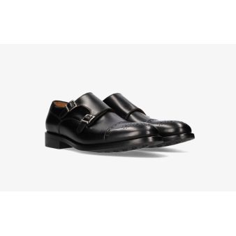 Monkstrap boxcalf negro