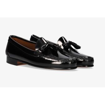 Black tasseled moccasin