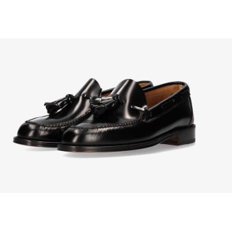 Black tasseled moccasin