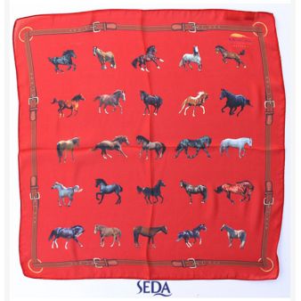 Pañuelo de seda de caballos...