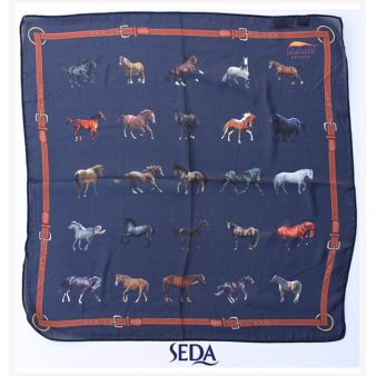 Pañuelo de seda de caballos...