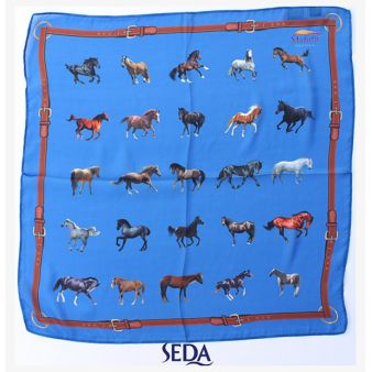 Pañuelo de seda de caballos...