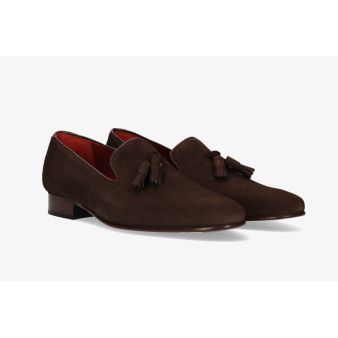 Loafer with Brown Suede Tassels