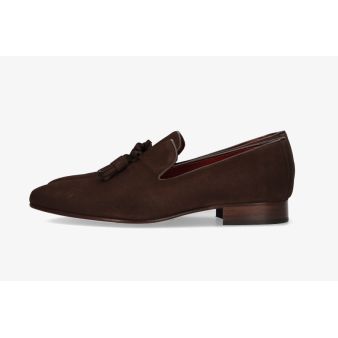 Loafer with Brown Suede Tassels