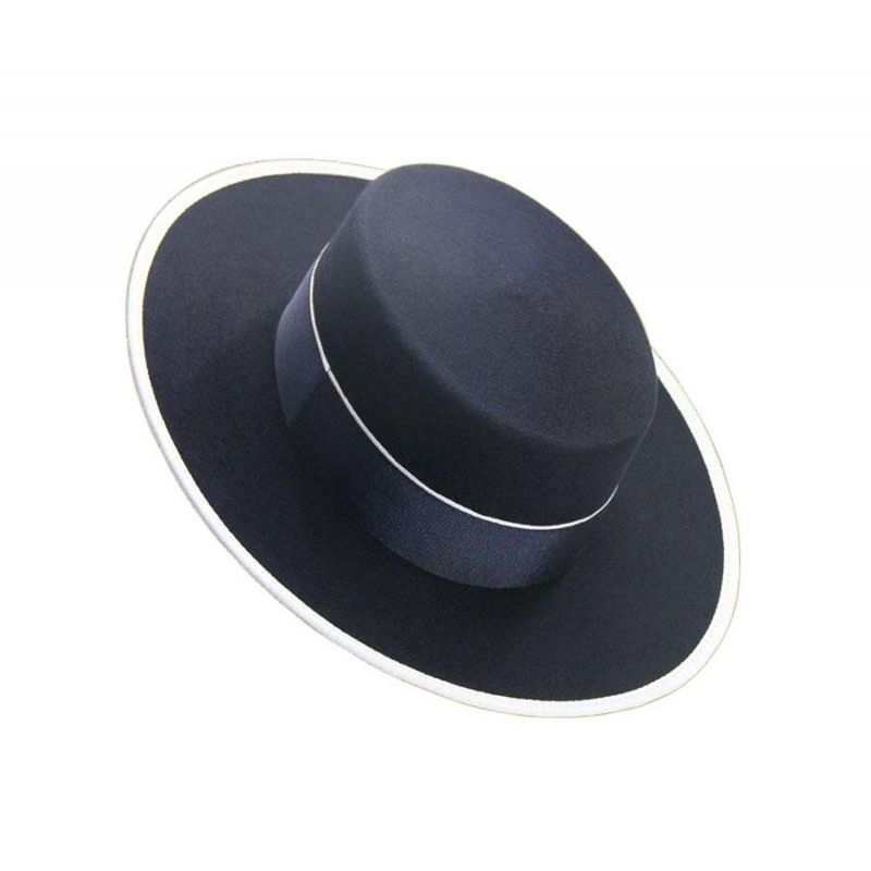 Sombrero lana 120 gr. Marino Chapéu de criança marinho