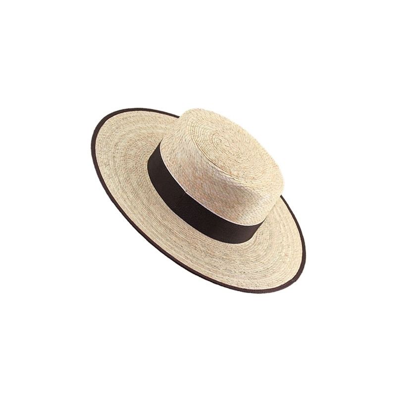 Sombrero de Panamá Chapeau Panama rayé Naturel