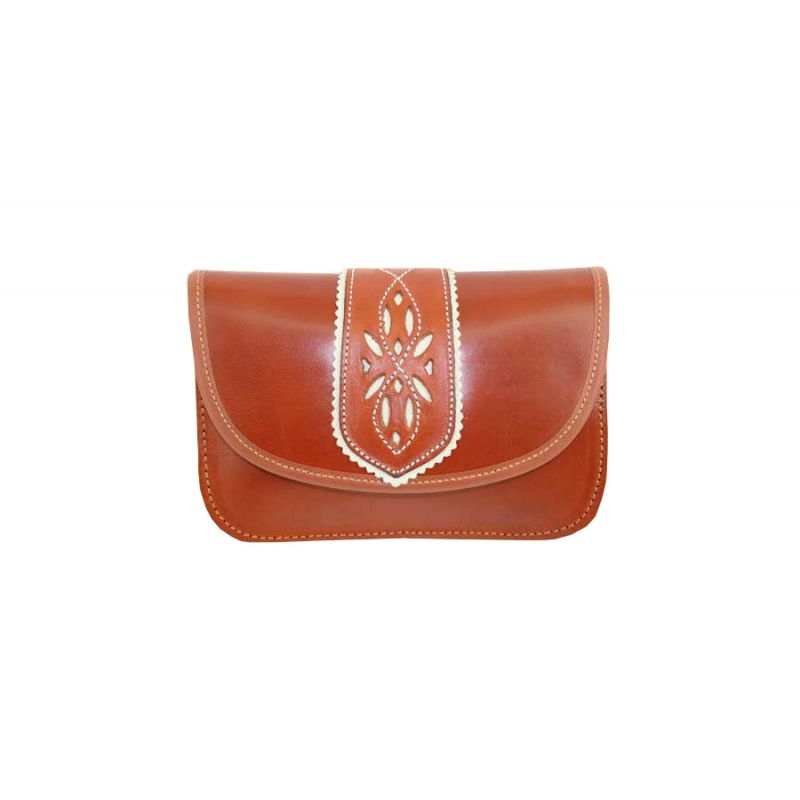 Bolso rociero natural banda picada Bolso rociero natural banda picada Valverde del Camino