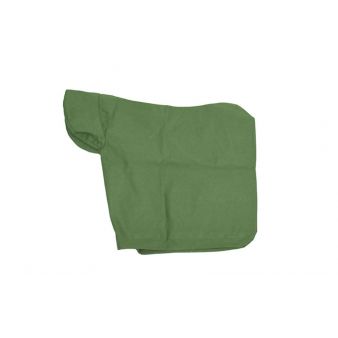 Green canvas saddle cover