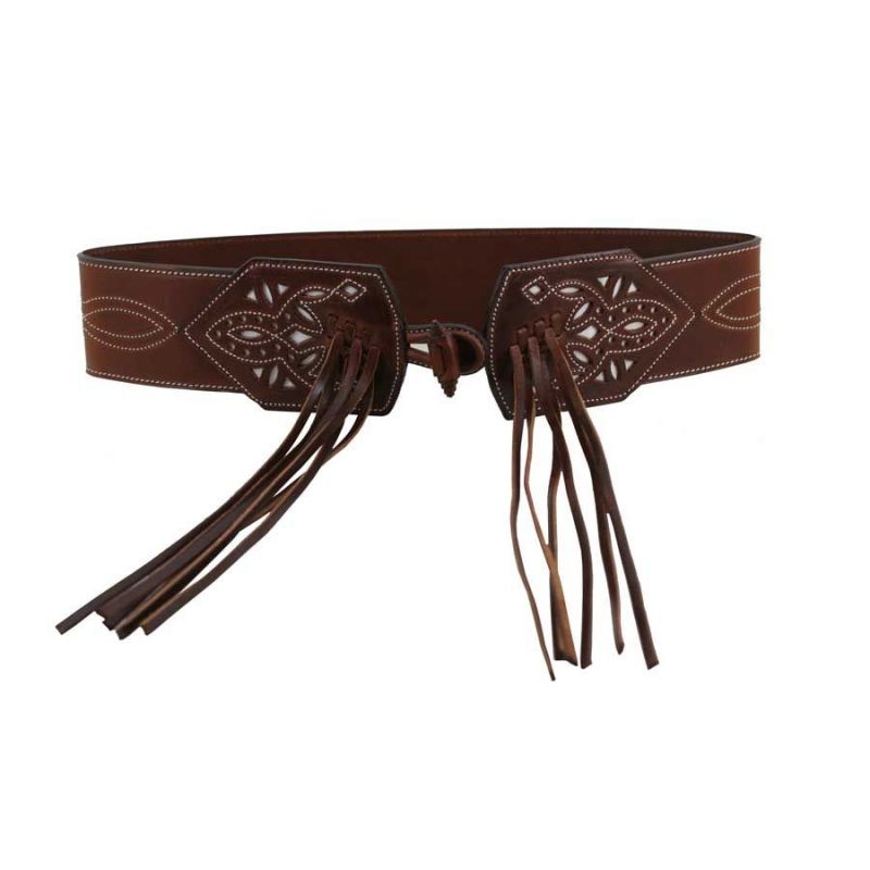 Cinturón cartujano fondo claro Cartuja model belt light rear side Valverde del Camino