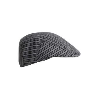 Gorra campera rayas gris