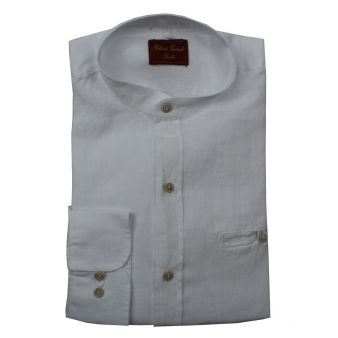 Camisa cuello mao blanco