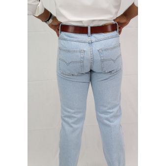Faded denim country trousers