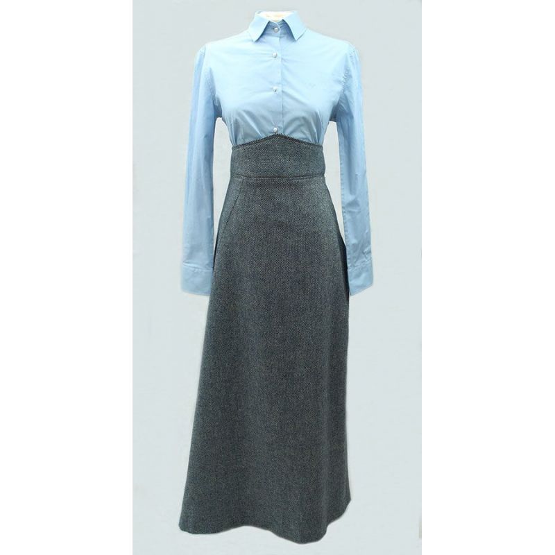 Falda de amazona lana azul Falda de amazona lana azul