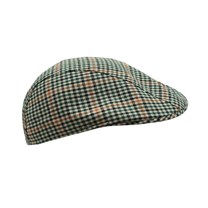 Gorra cuadros camel y verde Gorra cuadros camel y verde